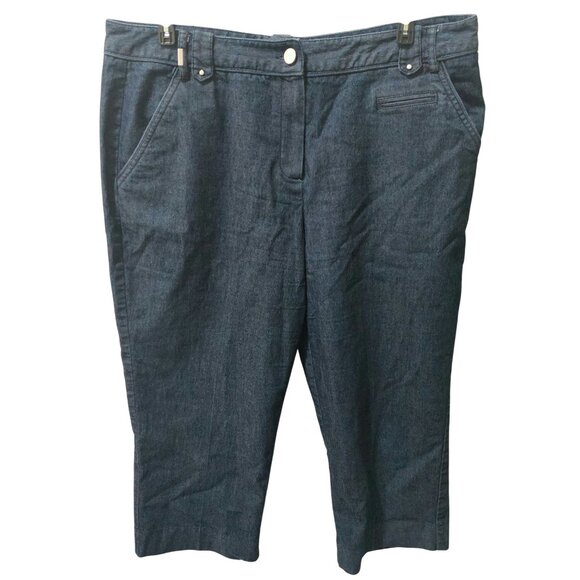 Harry Levine Denim - Harry Levine Stretch Womens Denim Capri Pants Size 14